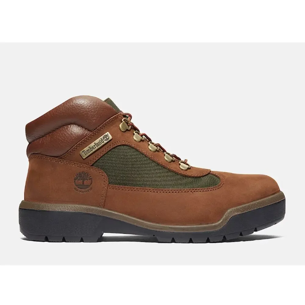 Timberland Men’s Chocolate Waterproof Field Boots Size 12